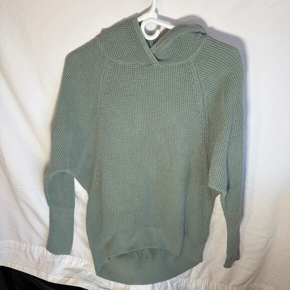 Cynthia Rowley women’s hooded sweater sage green. Size S. Waffle knit - Picture 8 of 8